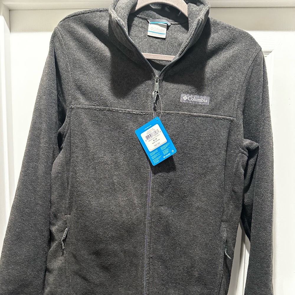 NWT - Columbia Gray Fleece Jacket - Women Size Small